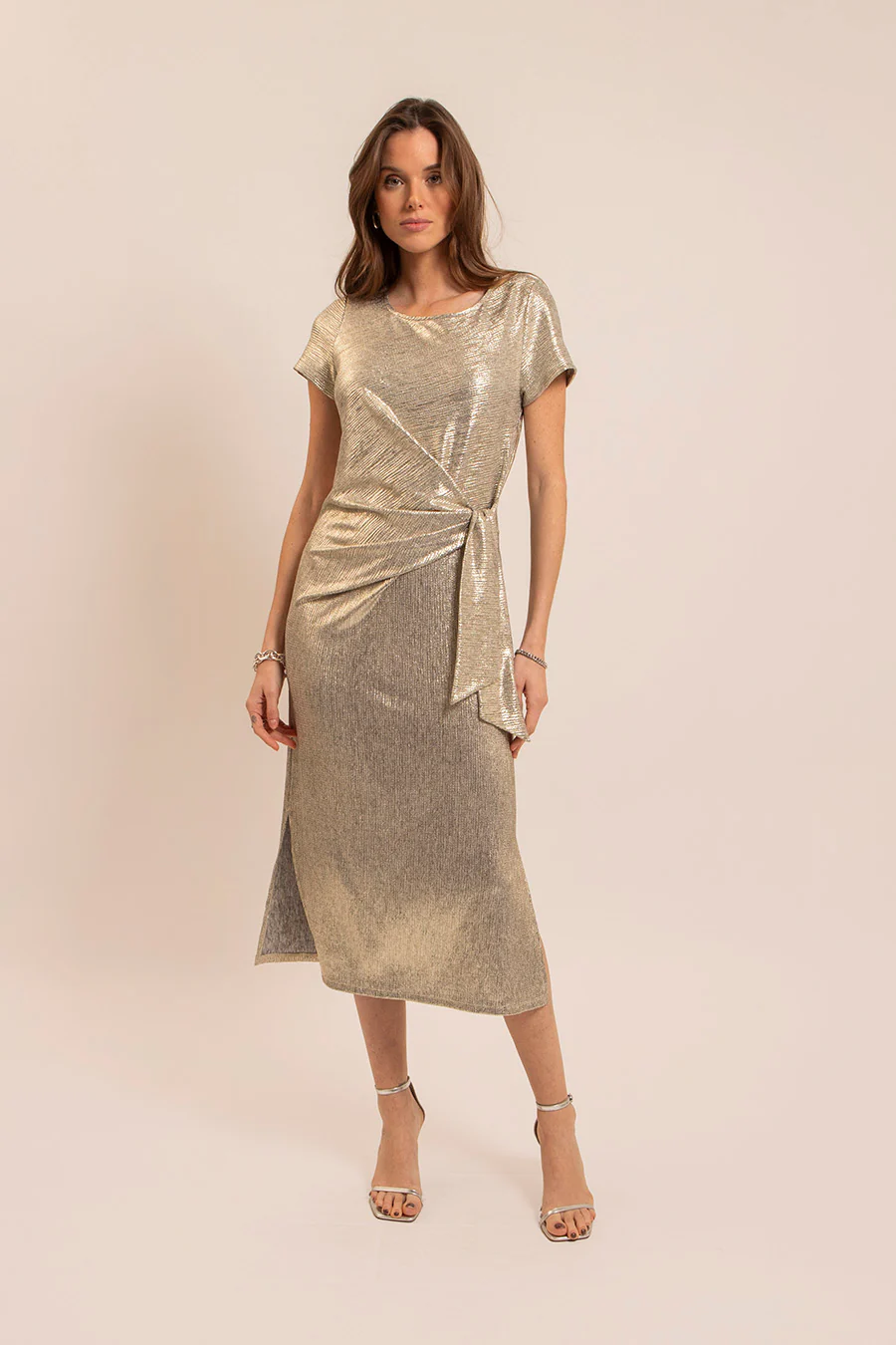 Robe longue dorée - Image 4
