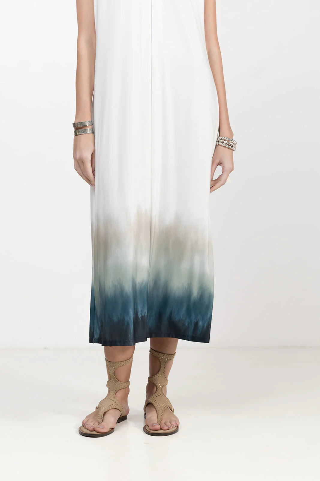 Robe longue tie and dye maille fluide - Image 3
