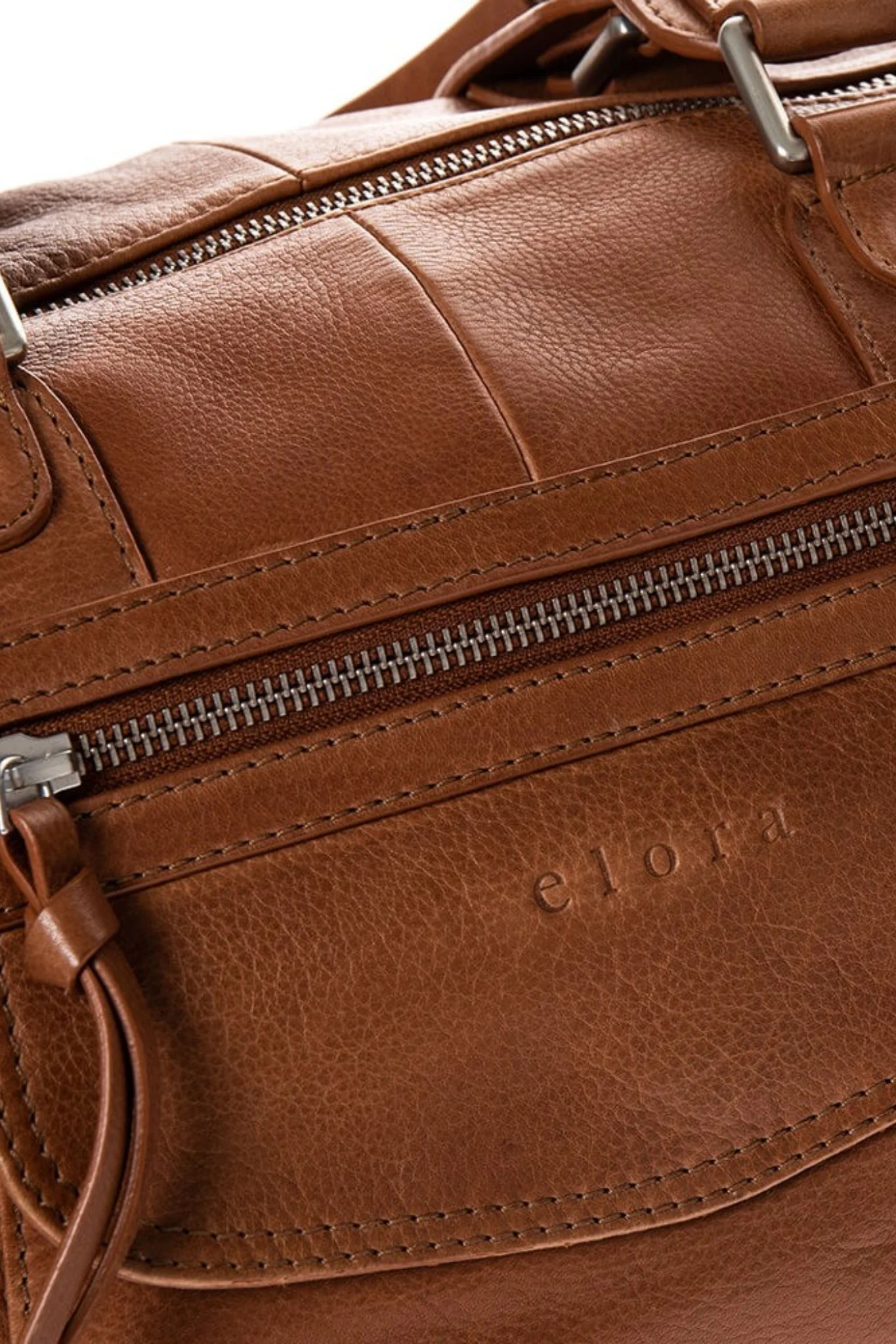 Sac bowling en cuir camel - Image 4