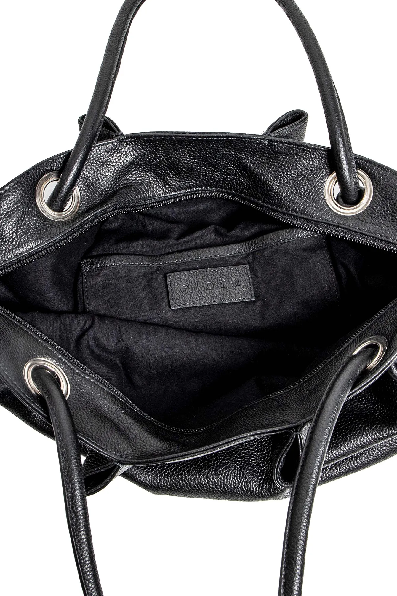 Sac en cuir grainé noir - Image 5