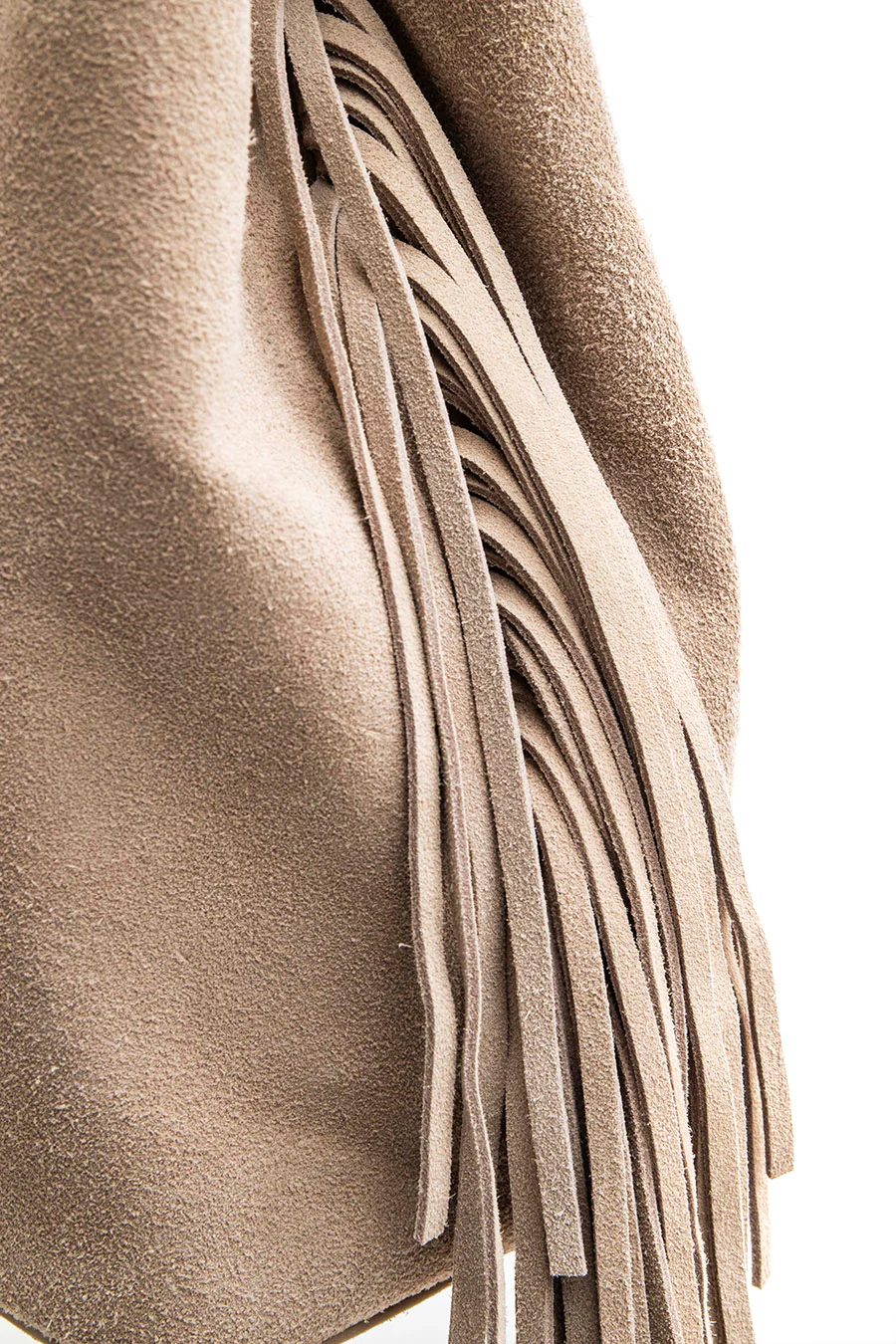 Sac frangé en daim sable - Image 3