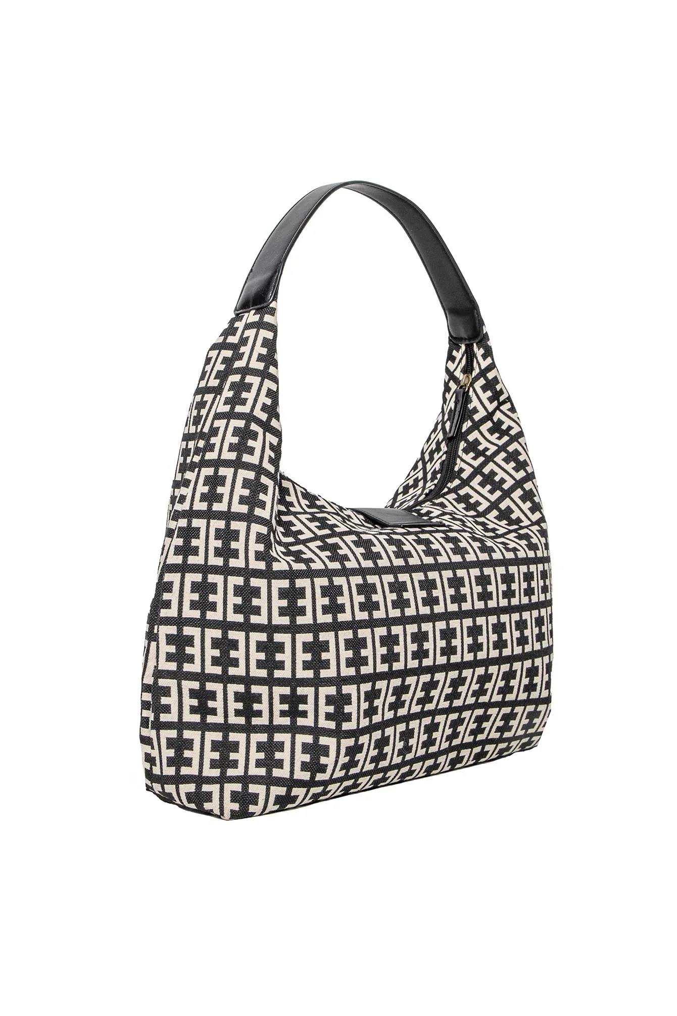 Sac monogramme noir et écru - Image 3