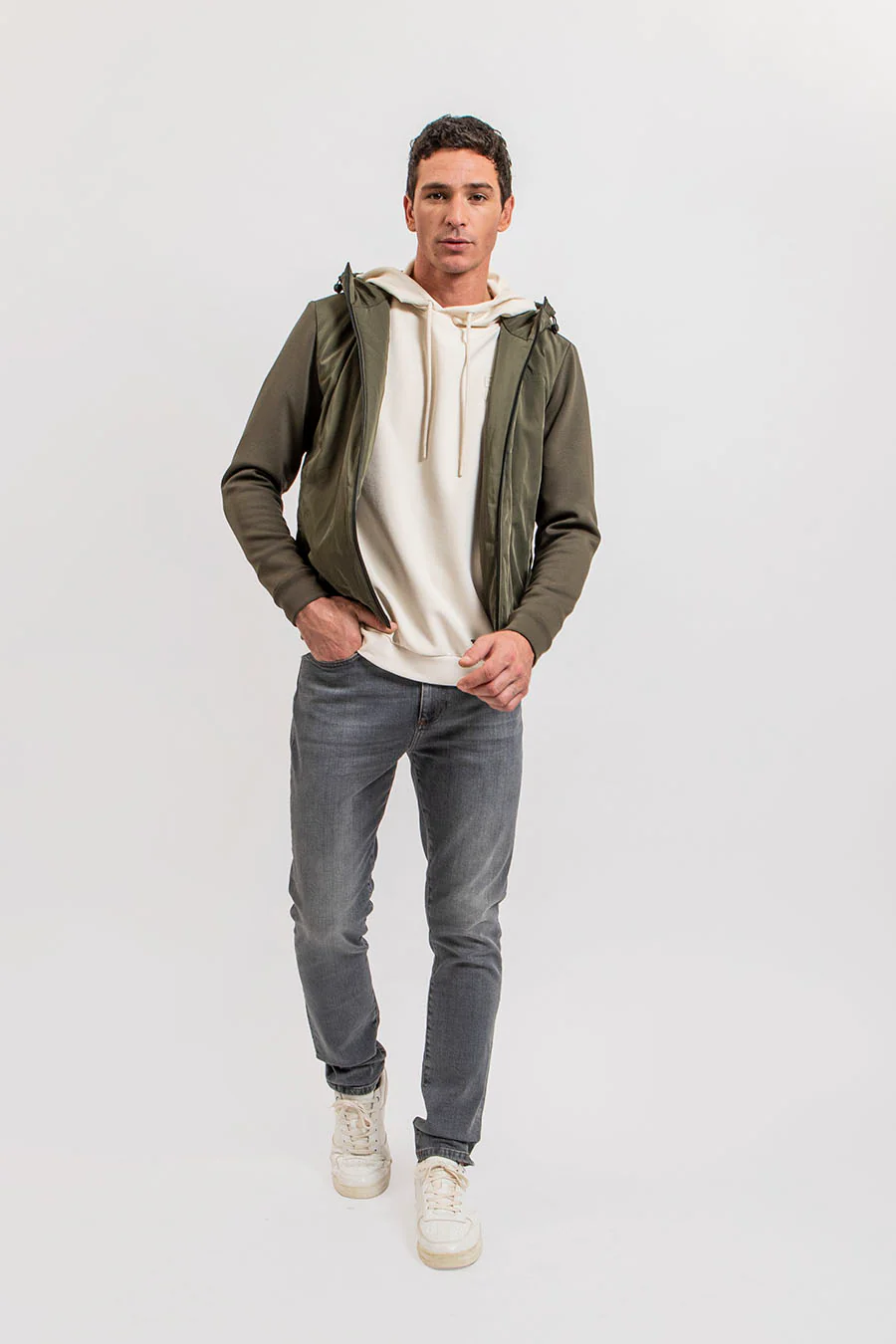 Sweat à capuche écru - Image 6