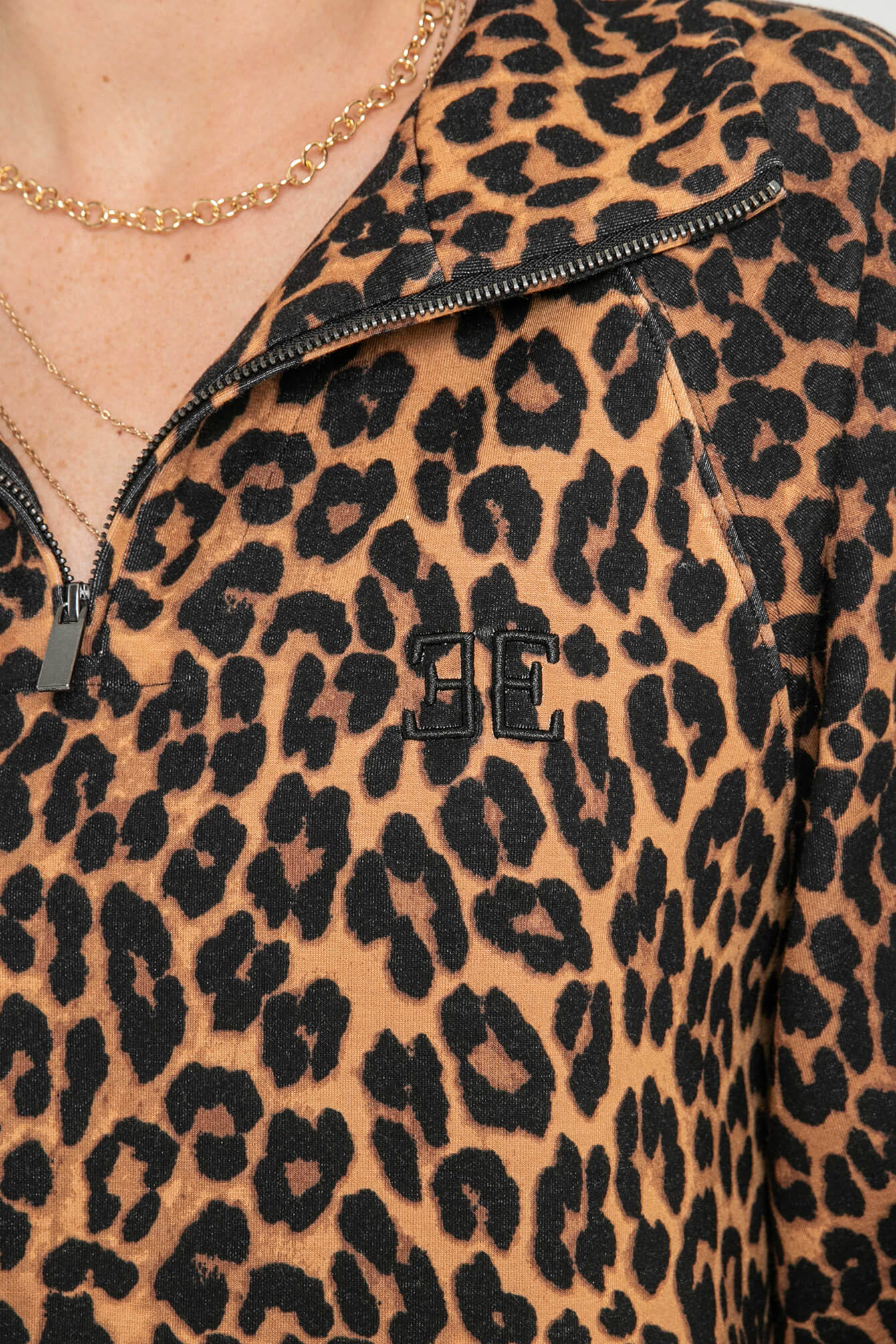 Sweat oversized imprimé léopard - Image 2