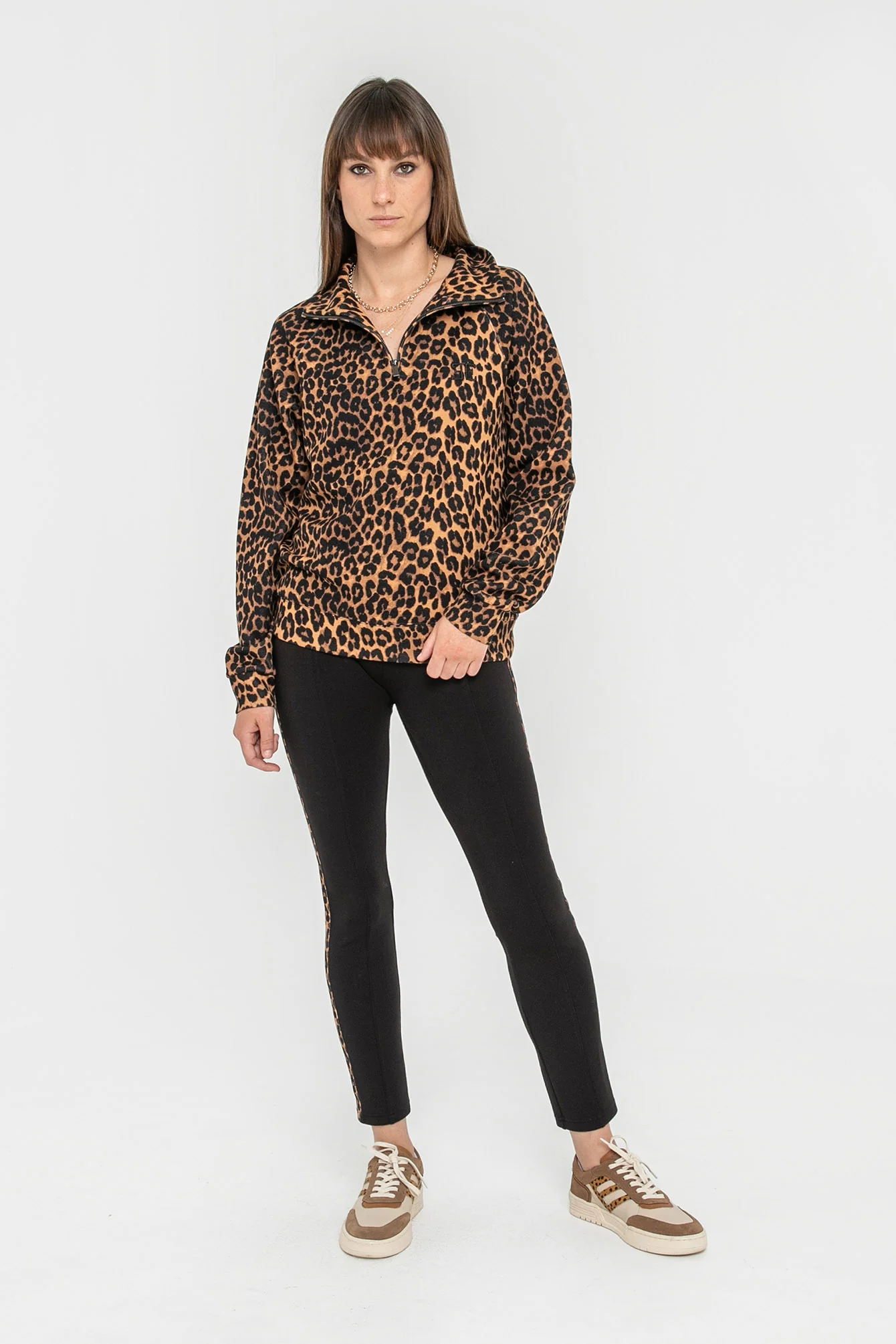 Sweat oversized imprimé léopard - Image 3