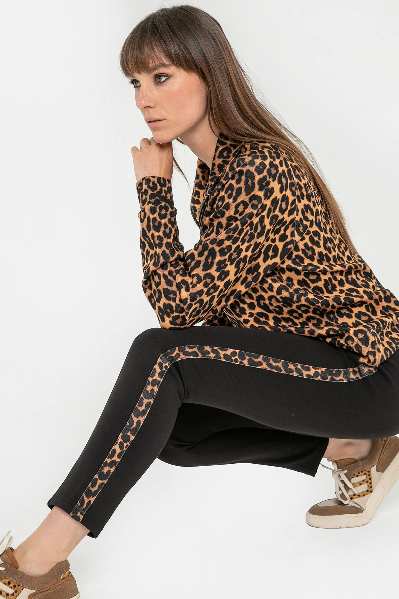 Sweat oversized imprimé léopard - Image 4