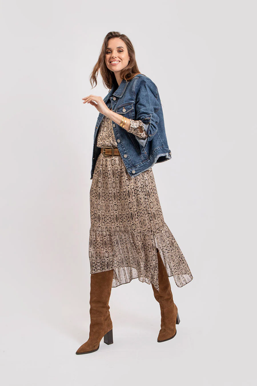 Veste en jean denim bleu - Image 3