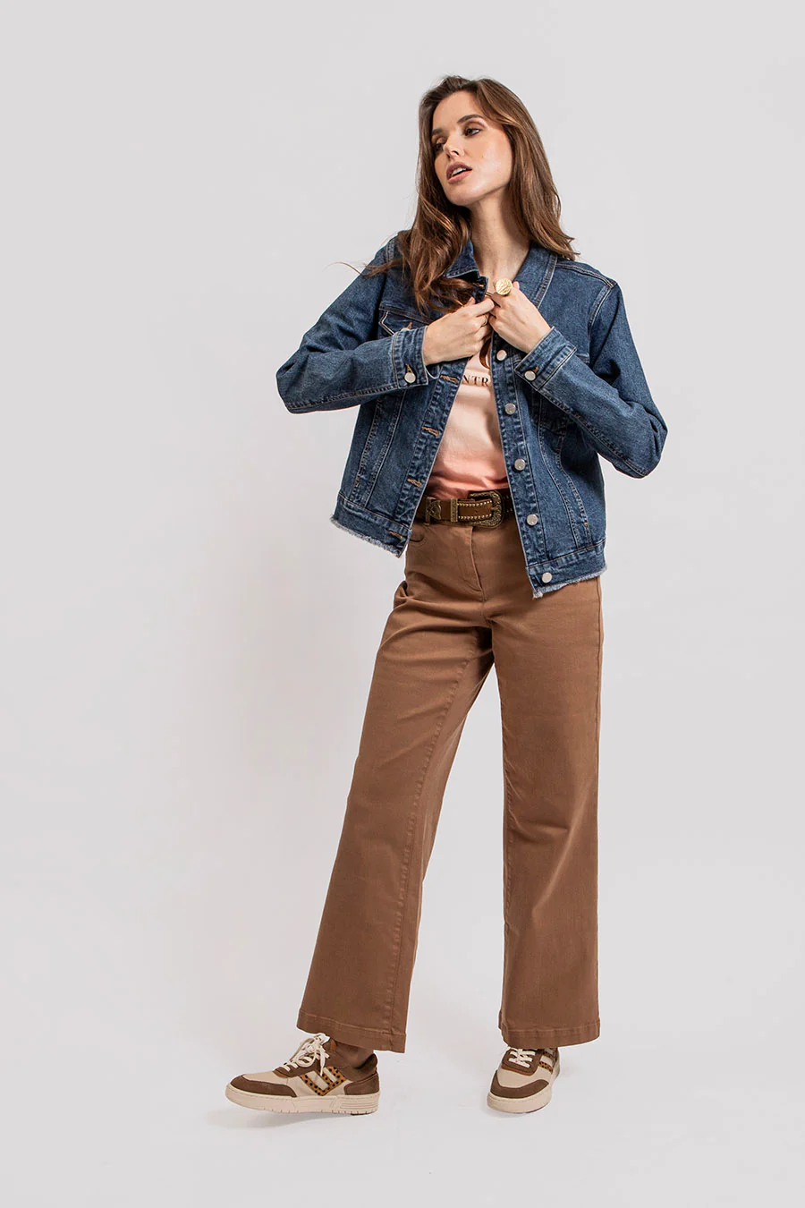 Veste en jean denim bleu - Image 4