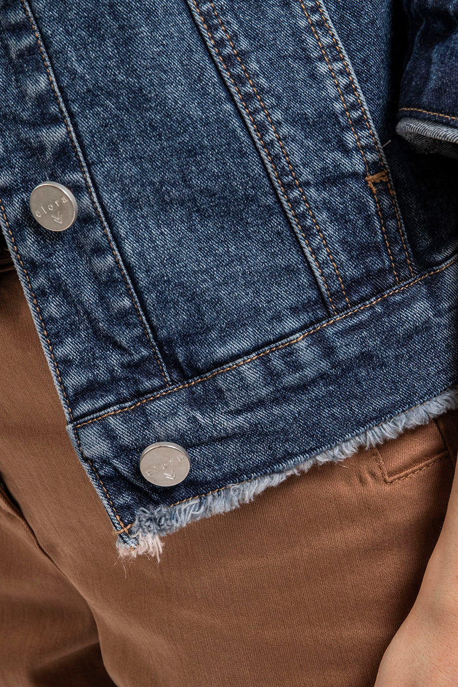 Veste en jean denim bleu - Image 5